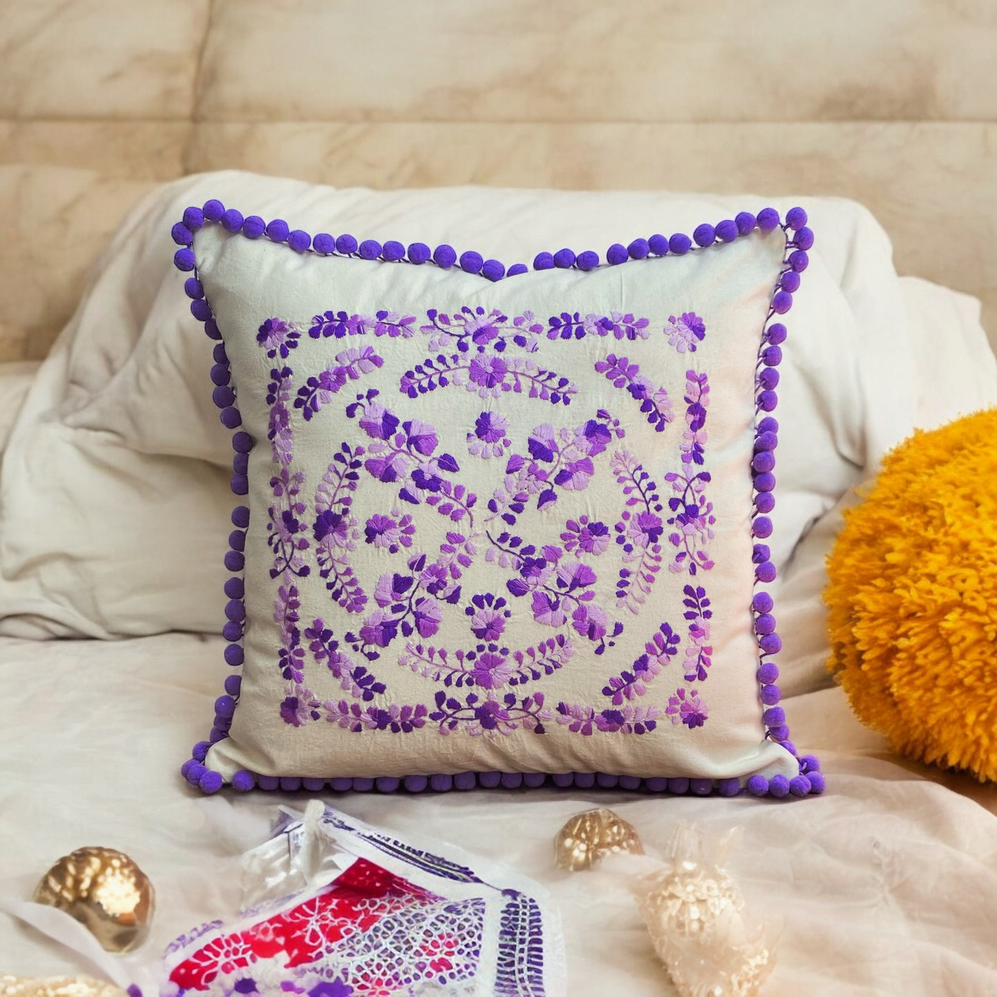 Funda de Cojín Nahil Morado