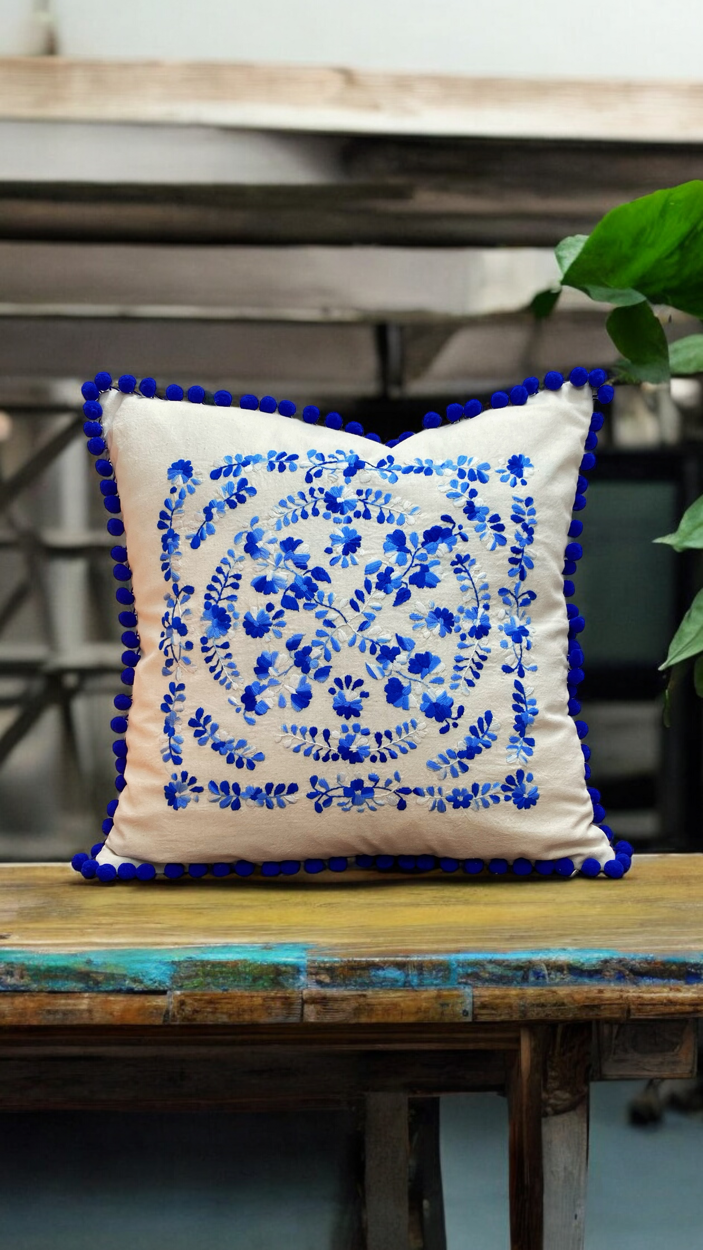 Funda de Cojín Nahil Azul