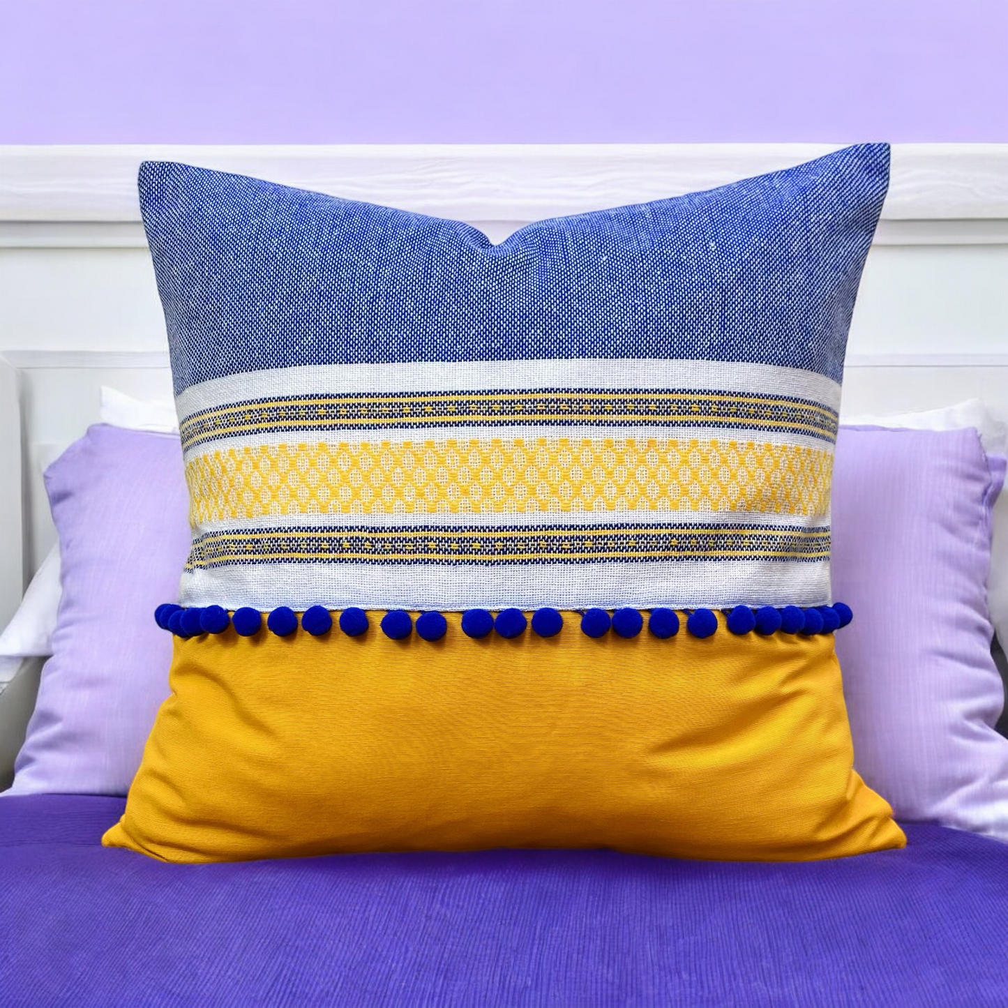 Iyali Blue Pillow Cover