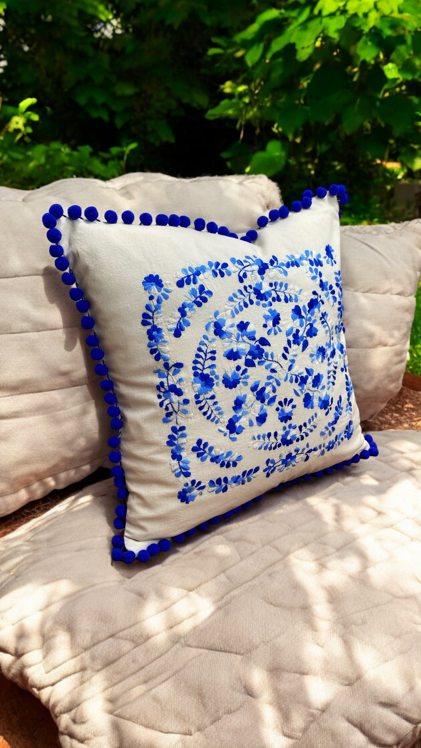 Funda de Cojín Nahil Azul