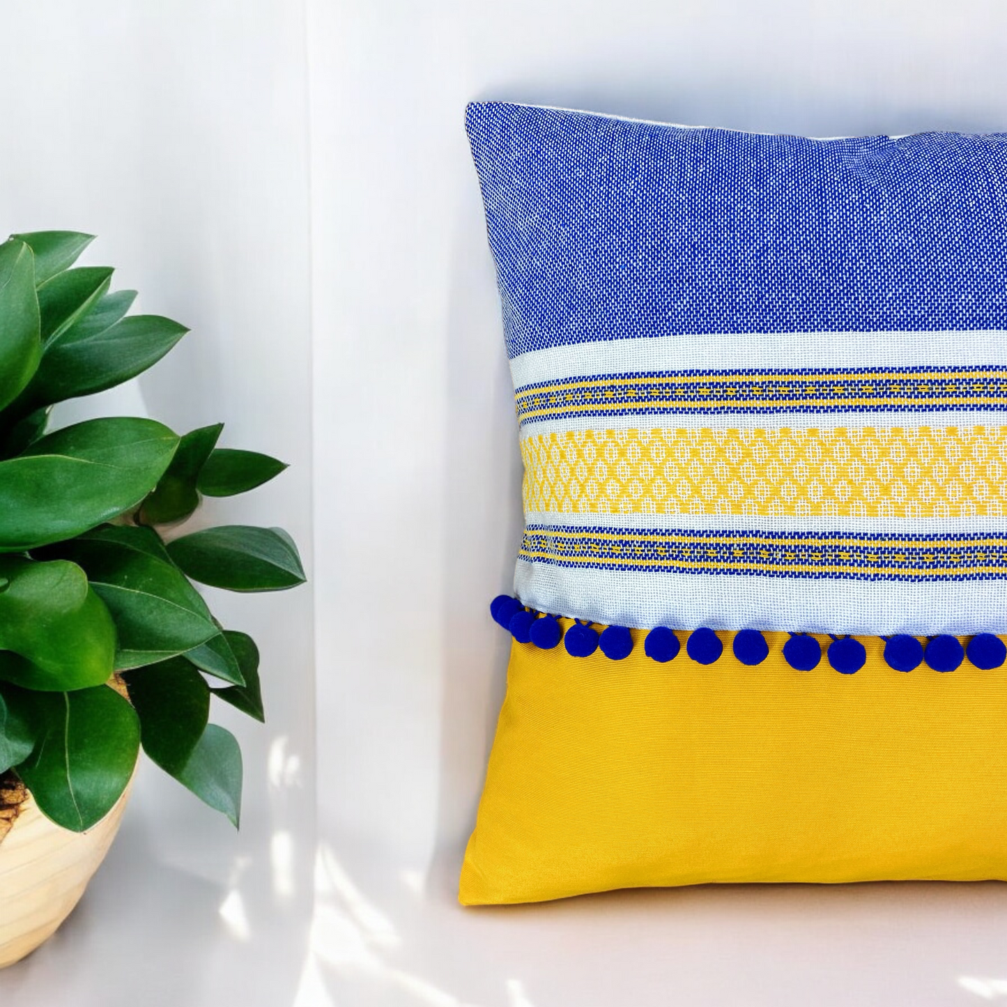 Iyali Blue Pillow Cover