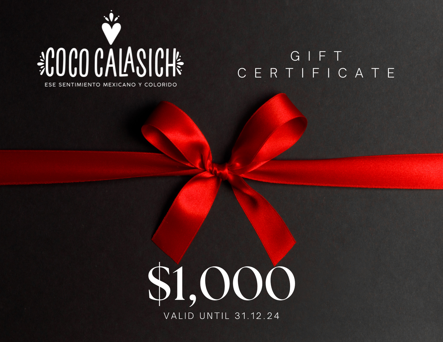 Carte-cadeau CocoCalasich de 1 000 $
