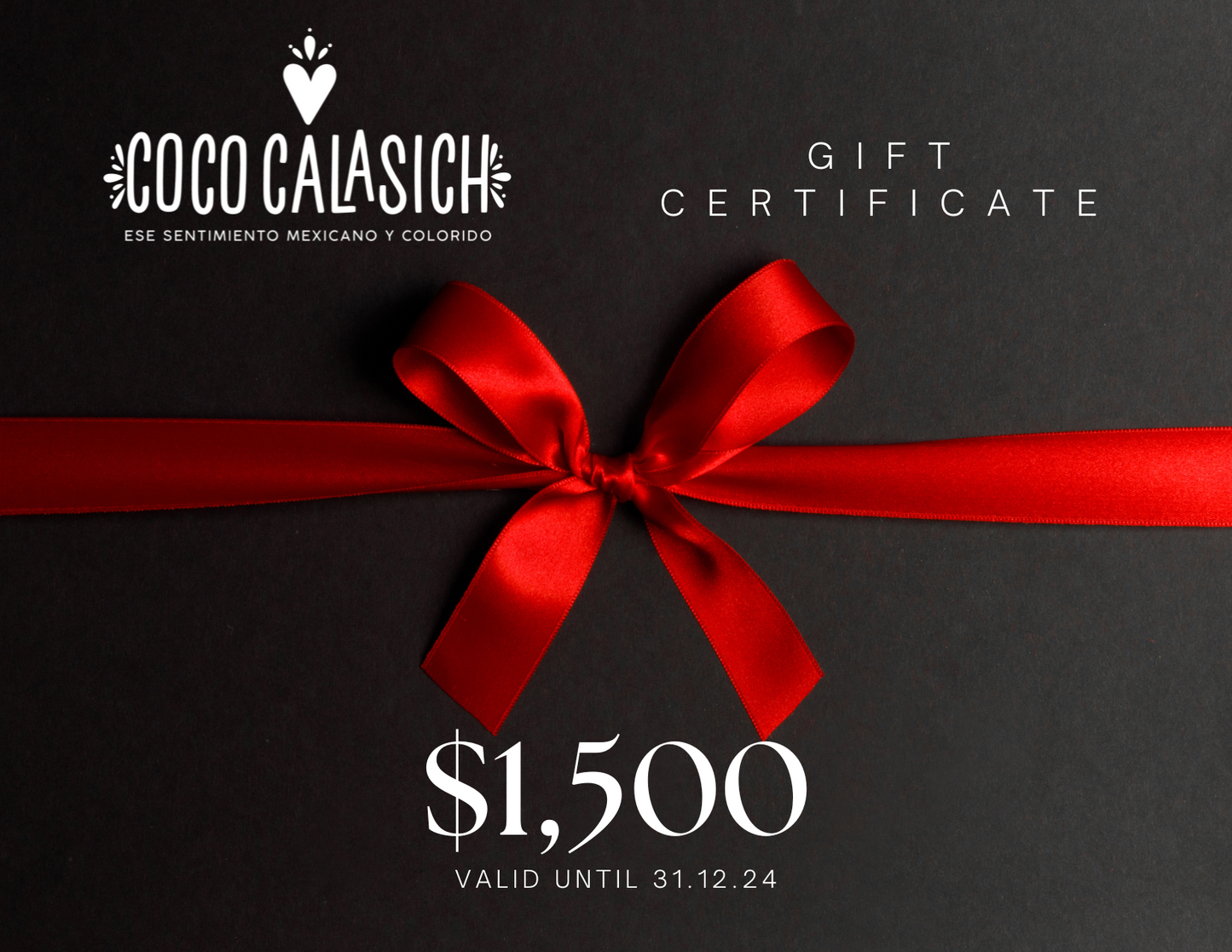 Carte-cadeau CocoCalasich de 1 500 $