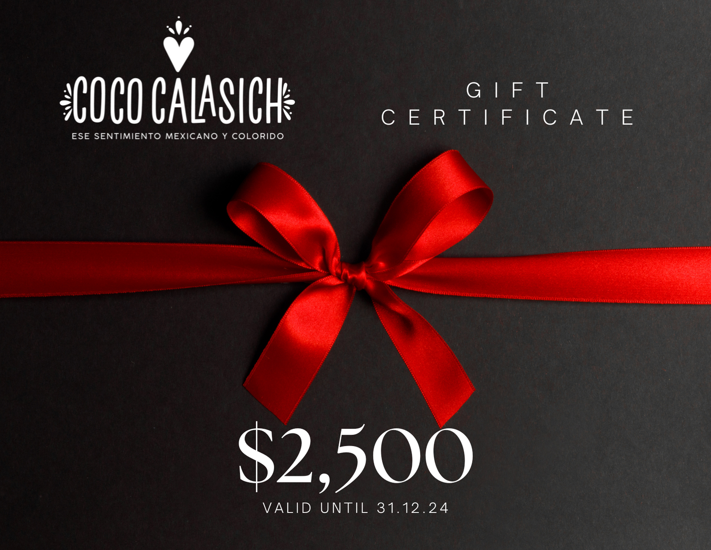 Carte-cadeau CocoCalasich de 2 500 $