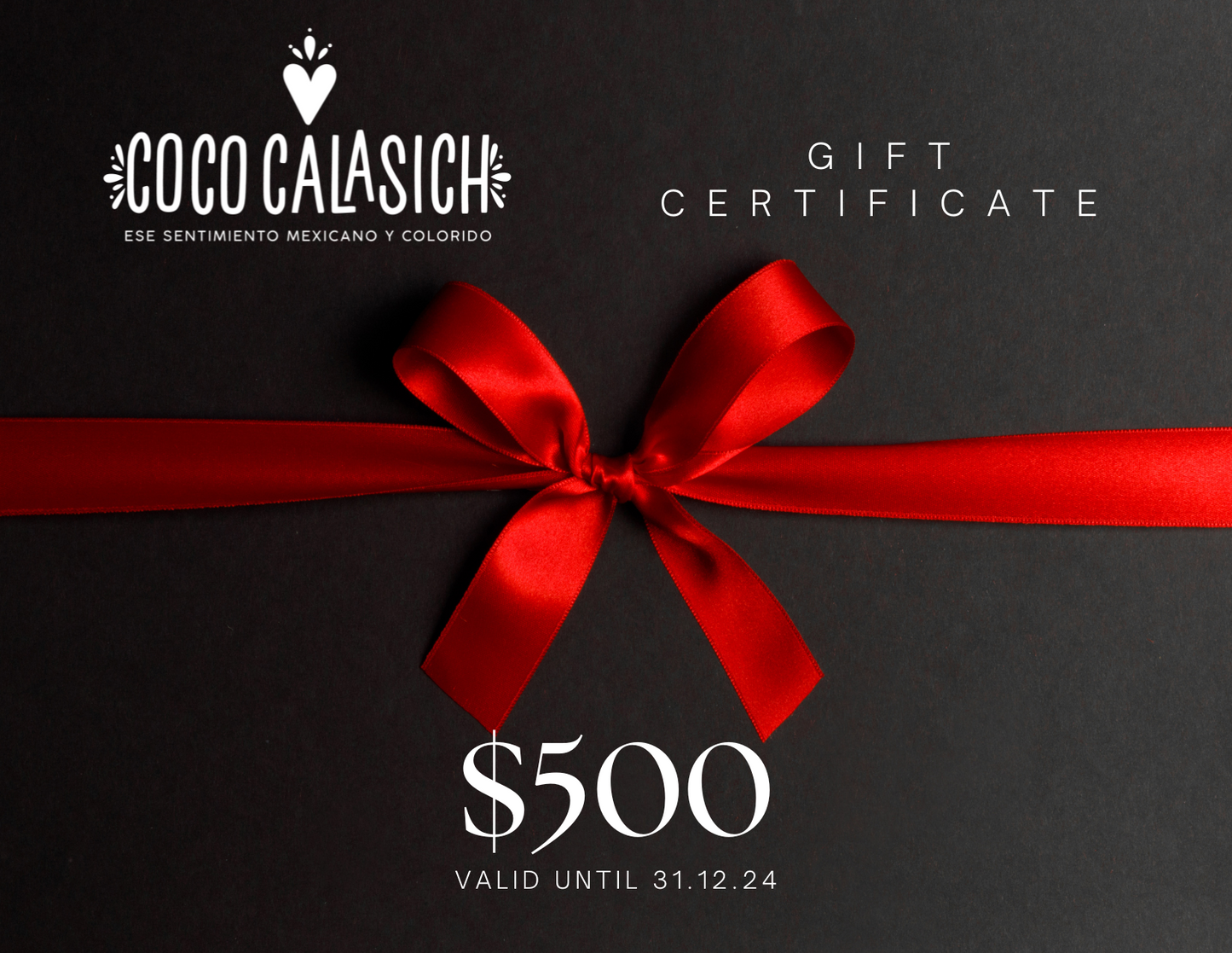 Carte-cadeau CocoCalasich de 500 $
