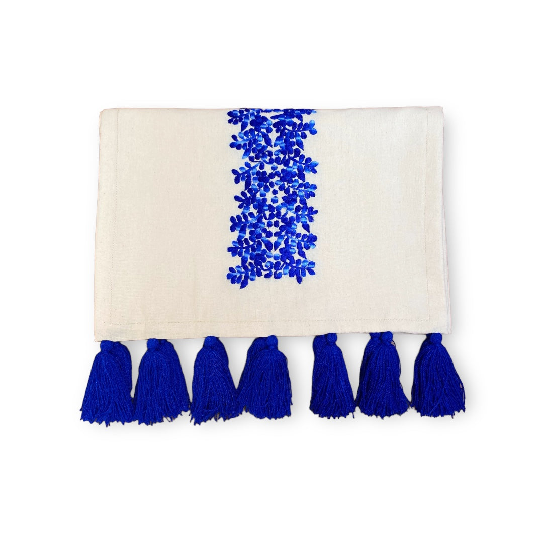 Xochitl Blue Table Runner