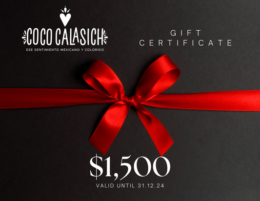 CocoCalasich Tarjeta Regalo $1,500