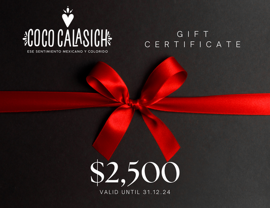 CocoCalasich Tarjeta Regalo $2,500